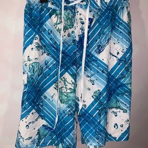 Zero Xposur Splash Plaid Board Shorts